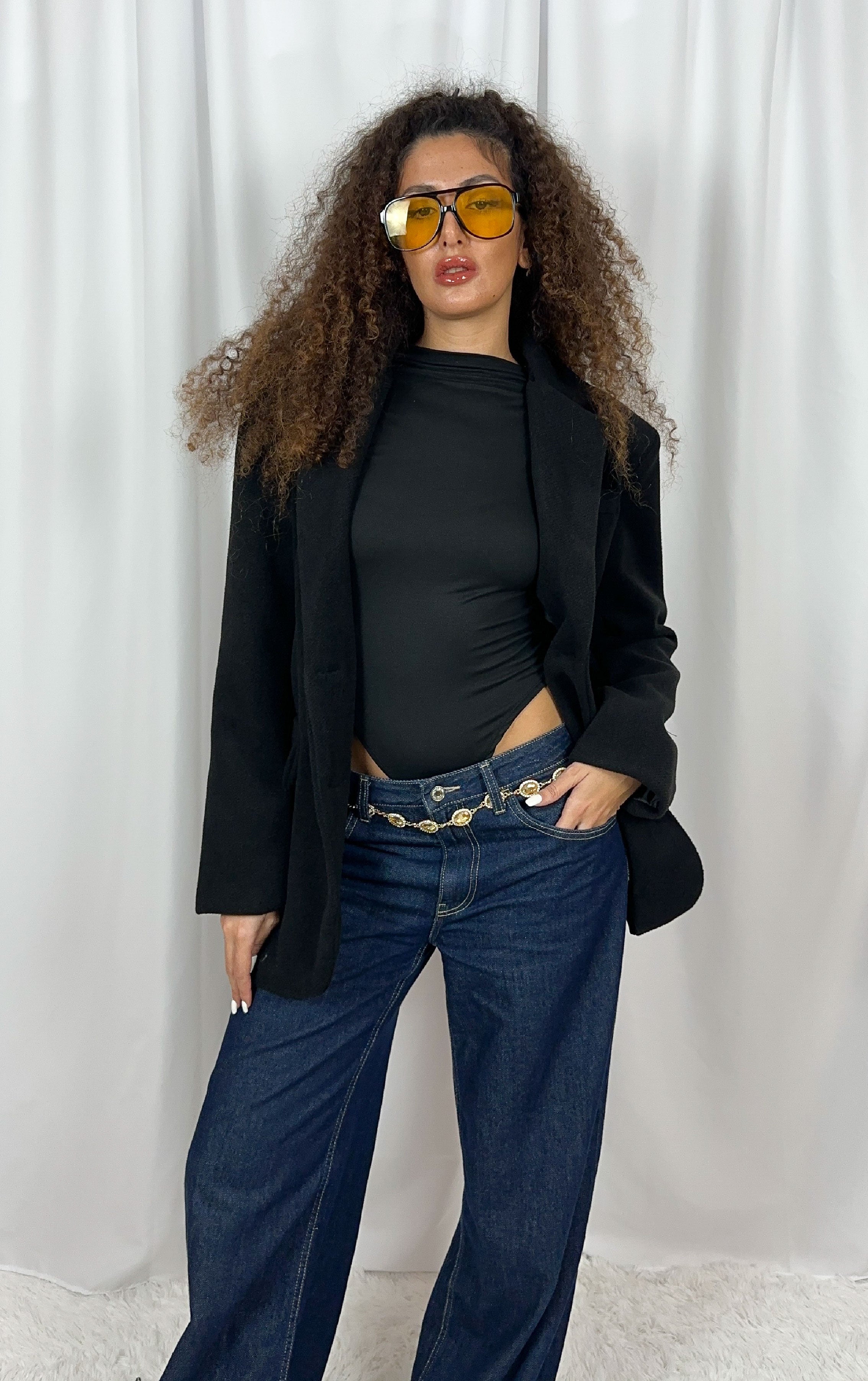BODY CON SPALLINE BLACK