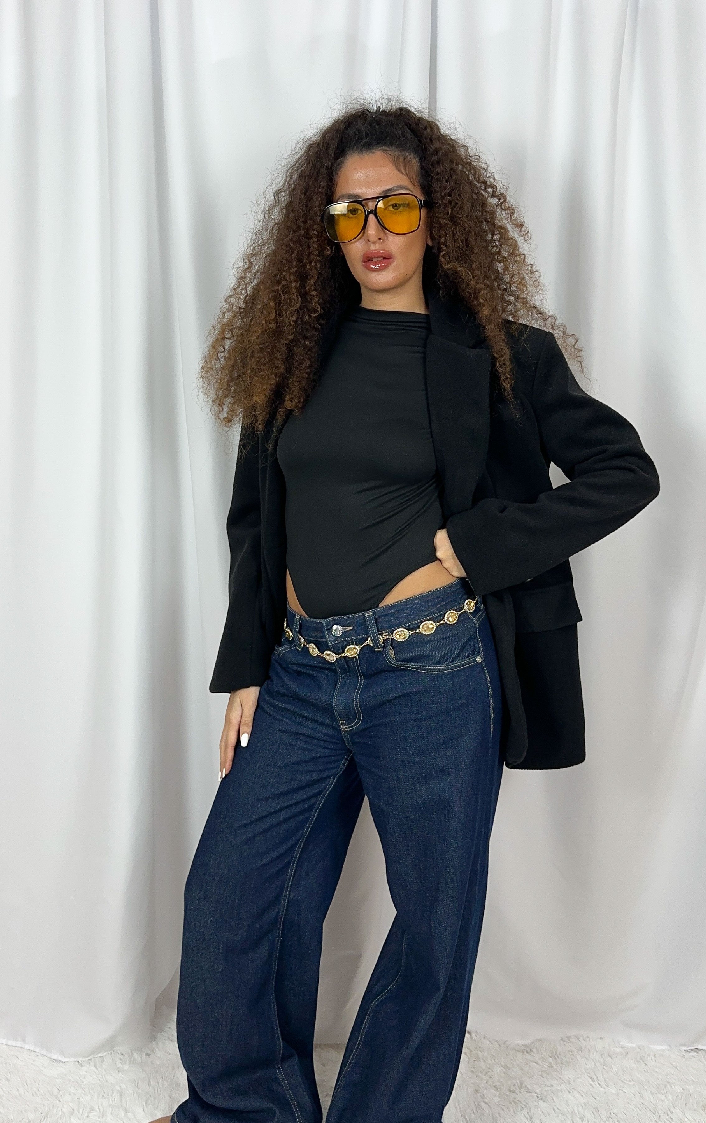 BODY CON SPALLINE BLACK