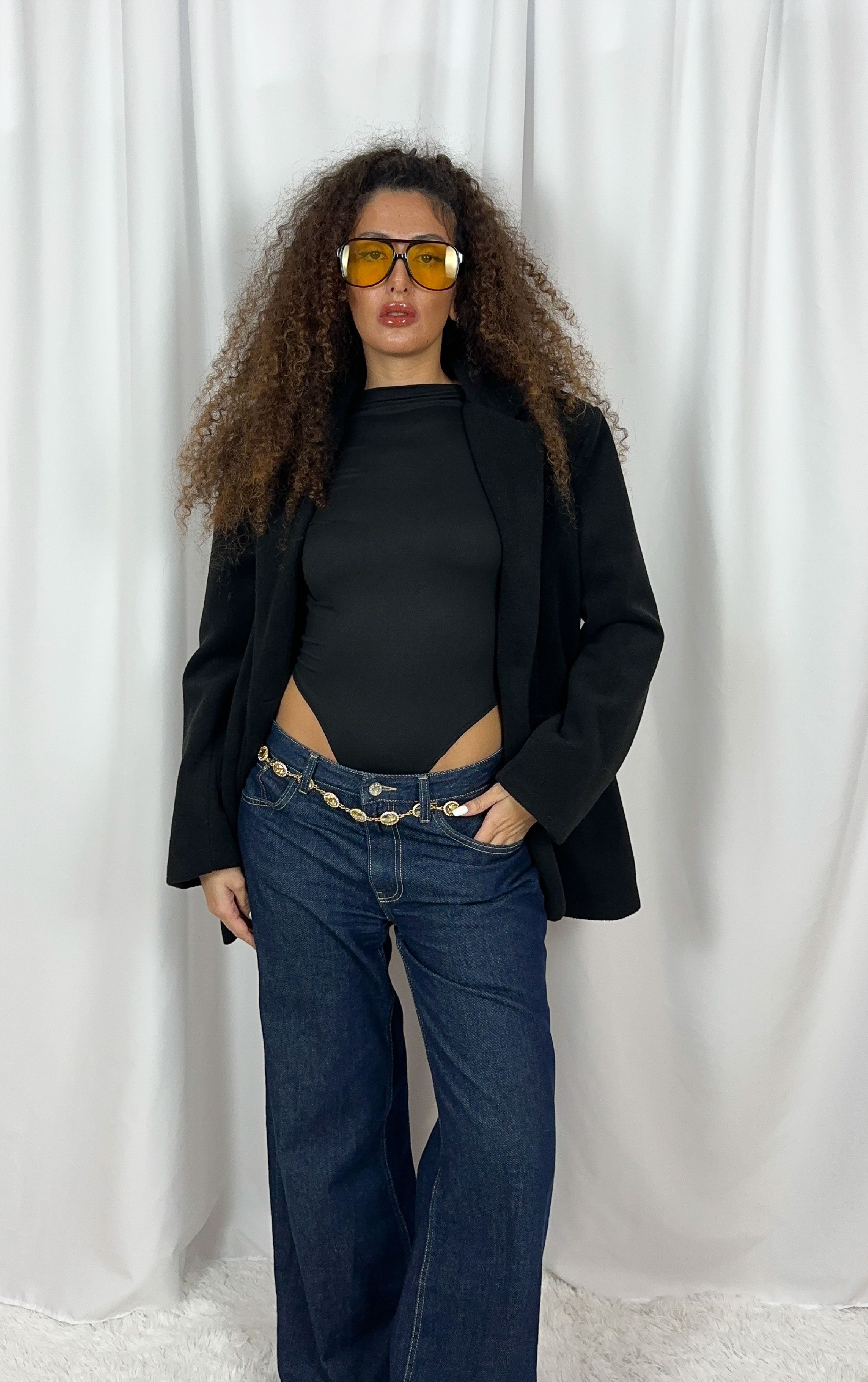 BODY CON SPALLINE BLACK